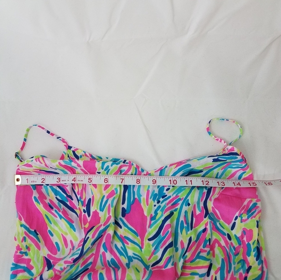 Lilly Pulitzer Deanna Romper XXS Palm Reader Dusk Missing Belt - Picture 11 of 12
